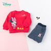 迪士尼(Disney)童装女童米妮印花抓绒卫衣套装 商品缩略图4