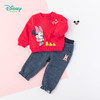 迪士尼(Disney)童装女童米妮印花抓绒卫衣套装 商品缩略图6