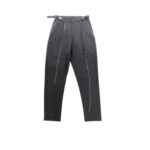 金属扣腰头长裤 商品图0