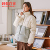 韩都衣舍2020冬季新款宽松显瘦撞色拼接立领长袖羽绒服IG9253僥 商品缩略图2