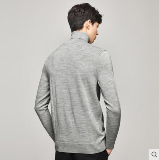 GXG 冬季时尚休闲潮流保暖灰色高领毛衫#GA110570G 商品图2