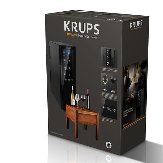 krups半导体电子酒柜红酒柜双温控家用冰吧电子恒温酒柜展示冷藏柜JC400880 商品图4