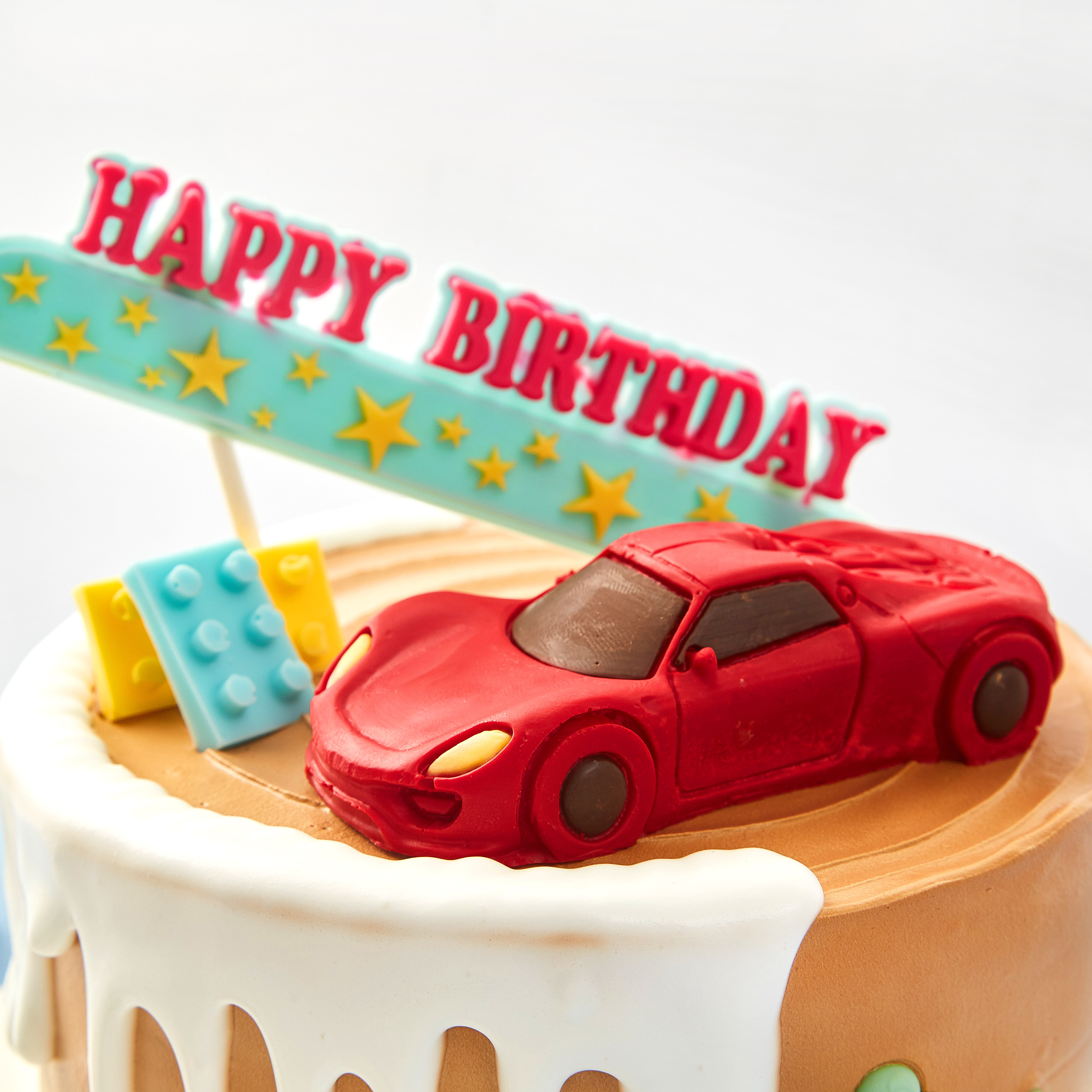 杂果蛋糕霹雳赛车6英寸