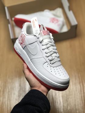 空军 红玫瑰 玫瑰 白红色 笑脸 后跟 感恩节 Air Force 1 '07 RS红玫瑰Red rose 原楦头原纸板