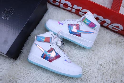 【公司级 空军一号系列】耐克/NIKE 耐克空军中帮板鞋 英雄联盟电玩炫彩镭射 商品图1