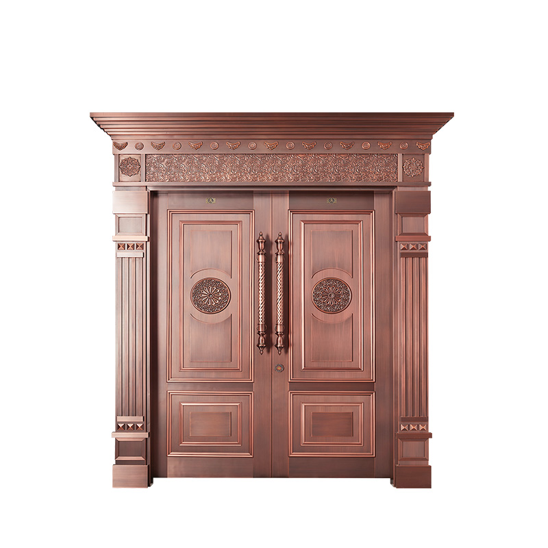 迦南门业防盗洛阳紫铜定制安全入户别墅对开大门祥云瑞气元平方