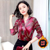 AHM-yfnd9663新款时尚气质百搭加绒金丝绒打底衫 商品缩略图0