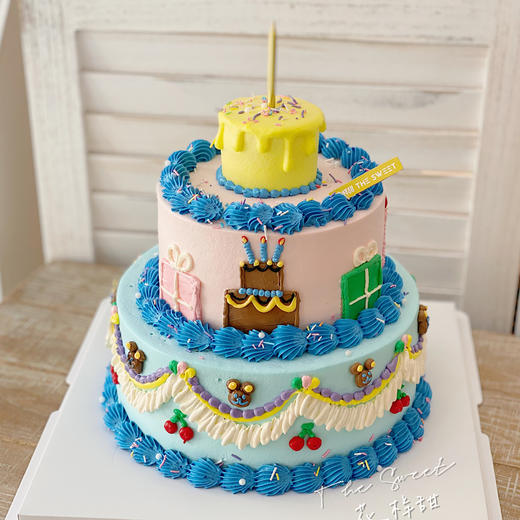 复古生日趴 · 奶油霜蛋糕 商品图1