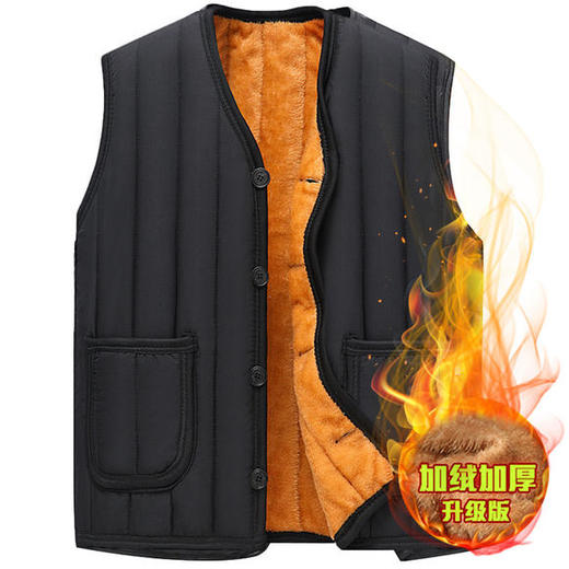 MQ-3028-211新款男士加绒加厚保暖马甲坎肩 商品图0