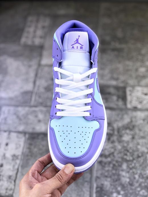 Air Jordan 1 Mid 中帮 蓝紫拼接 精雕细琢鞋型极致飞翼3D打印 商品图1