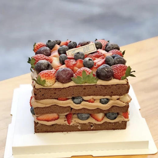 韩式ins正方裸蛋糕【采用新西兰进口安佳淡奶油】 商品图0