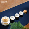 竹丝扣瓷-白瓷盖碗五头茶具（精编） 商品缩略图1