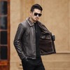 MY-NS531117秋季新款翻领男装皮衣休闲外套 商品缩略图0
