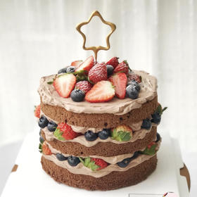 韩式ins圆形裸蛋糕【采用新西兰进口安佳淡奶油】