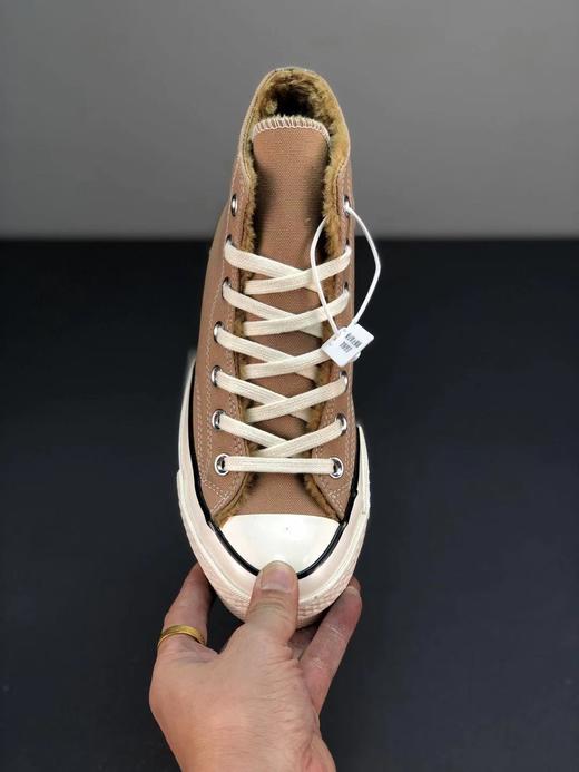 CONVERSE 1970S 匡威经典高帮冬季加绒卡其色 小清新的卡其色 商品图2