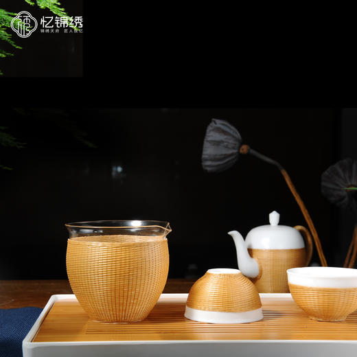 竹丝扣瓷-美人肩柒头茶具（精编） 商品图2