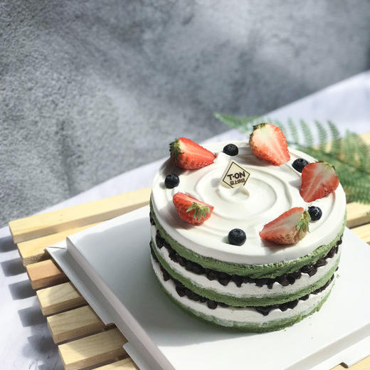ins风抹茶裸蛋糕 【采用新西兰进口安佳淡奶油】 商品图0