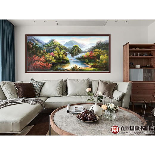 林峰极《风景油画》78*180cm 油画横幅作品 办公室/客厅挂画 商品图3