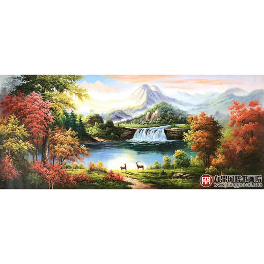 林峰极《风景油画》78*180cm 油画横幅作品 办公室/客厅挂画 商品图1