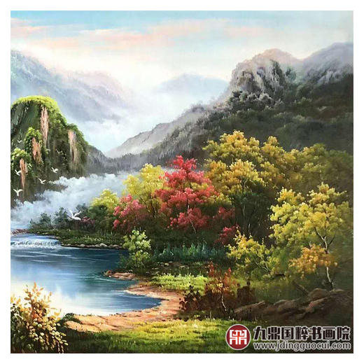 林峰极《风景油画》78*180cm 油画横幅作品 办公室/客厅挂画 商品图6