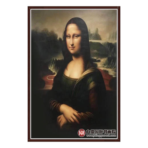 林峰极《蒙娜丽莎》60*90cm 人物油画竖幅作品 客厅/书房/休闲室挂画 商品图0