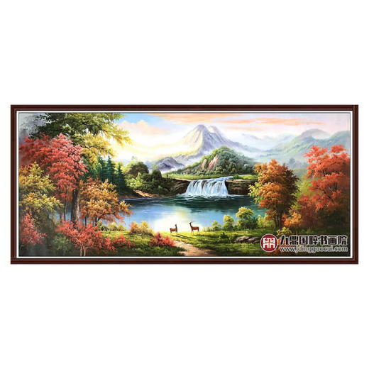 林峰极《风景油画》78*180cm 油画横幅作品 办公室/客厅挂画 商品图0