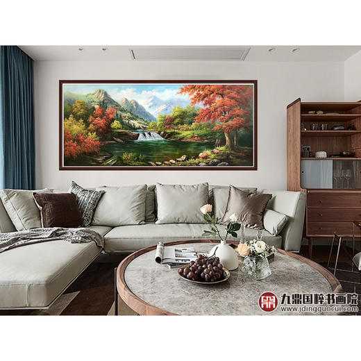 林峰极《风景油画》78*180cm 油画横幅作品 办公室/客厅挂画 商品图3