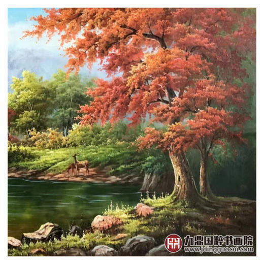 林峰极《风景油画》78*180cm 油画横幅作品 办公室/客厅挂画 商品图6