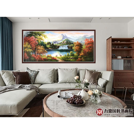 林峰极《风景油画》78*180cm 油画横幅作品 办公室/客厅挂画 商品图3