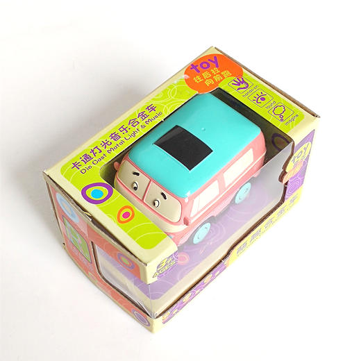 骏盛卡通合金车/6914粉色Q萌小巴士 商品图1