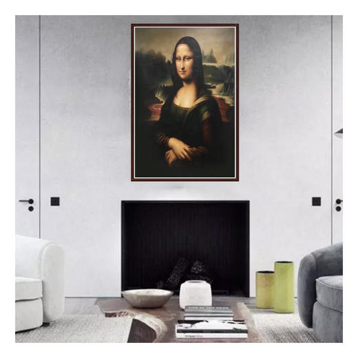林峰极《蒙娜丽莎》60*90cm 人物油画竖幅作品 客厅/书房/休闲室挂画 商品图2