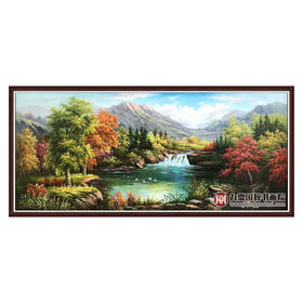 林峰极《风景油画》78*180cm 油画横幅作品 办公室/客厅挂画
