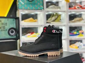 Timberland x Champion 添柏岚冠军联名 三色黑色 灰色 蓝色 潮流爆炸款 添柏岚合作联名款