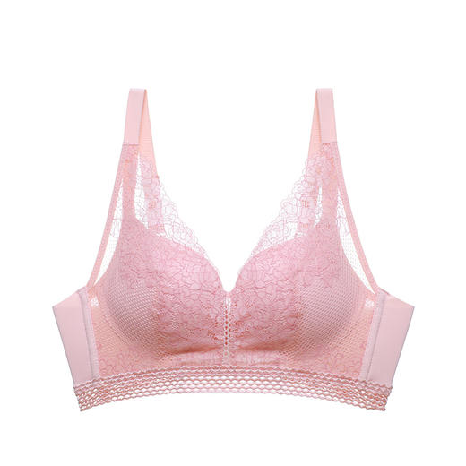 雅黛丽女士内衣小胸显大深V聚拢不空杯蕾丝杯面亲肤柔软文胸胸罩DYW0613 商品图1