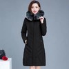 WE5530大毛领羽绒棉中长款气质修身显瘦保暖棉服 商品缩略图2