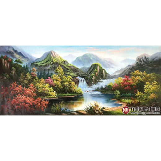 林峰极《风景油画》78*180cm 油画横幅作品 办公室/客厅挂画 商品图1