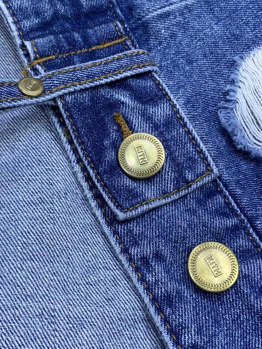 点此购买 kith男女潮牌蓝色牛仔外套 十一162142 商品图11