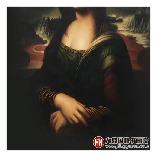 林峰极《蒙娜丽莎》60*90cm 人物油画竖幅作品 客厅/书房/休闲室挂画 商品图5