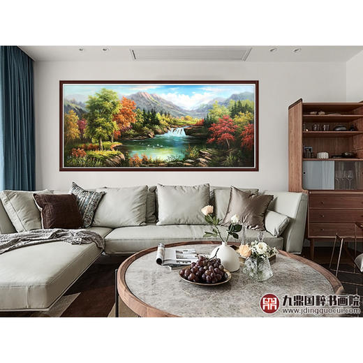 林峰极《风景油画》78*180cm 油画横幅作品 办公室/客厅挂画 商品图3