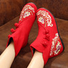 SJZ-12-21绣花靴子民族风秋冬流行女鞋外贸女鞋内增高中靴 商品缩略图2