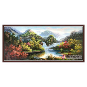 林峰极《风景油画》78*180cm 油画横幅作品 办公室/客厅挂画