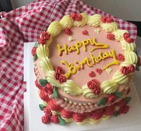 复古蛋糕A款【采用新西兰进口安佳淡奶油】