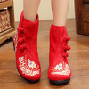 SJZ-12-21绣花靴子民族风秋冬流行女鞋外贸女鞋内增高中靴 商品缩略图0