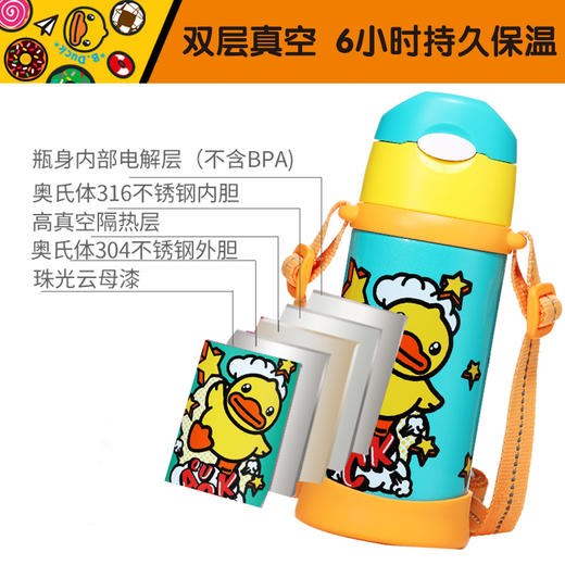 B.Duck一壶四用保温水壶400ml（黄色） 商品图4