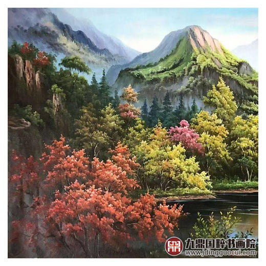 林峰极《风景油画》78*180cm 油画横幅作品 办公室/客厅挂画 商品图4