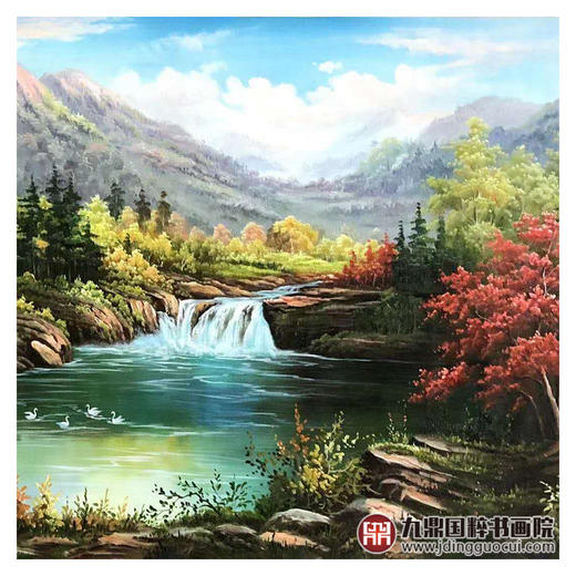 林峰极《风景油画》78*180cm 油画横幅作品 办公室/客厅挂画 商品图5