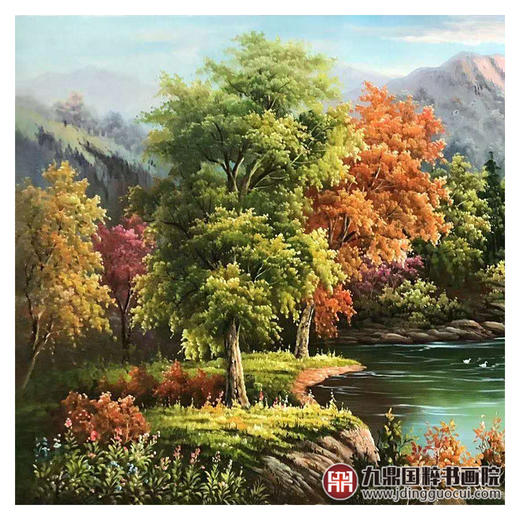 林峰极《风景油画》78*180cm 油画横幅作品 办公室/客厅挂画 商品图4