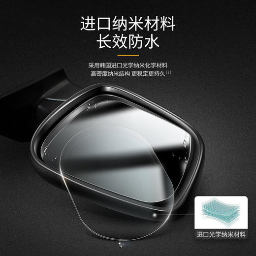 汽车后视镜防雨贴膜反光镜防雨膜倒车镜防雨贴防雾防水倒后镜通用 商品图2