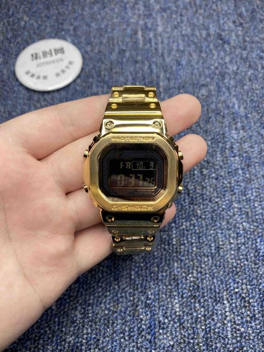 卡西欧【热卖推荐】G-SHOCK 小金块🔥 小金表 小金砖、金色GMW-B5000D-1JF/B5000 35周年方块钢带表 商品图0