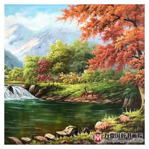 林峰极《风景油画》78*180cm 油画横幅作品 办公室/客厅挂画 商品图5